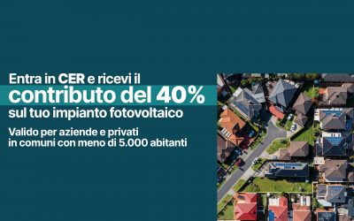 ENTRA A FAR PARTE DELLE COMUNITÀ ENERGETICHE RINNOVABILI